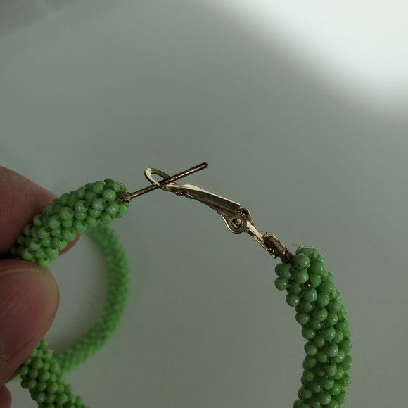 Gennaro beaded hoop earrings - Picture 4 of 5